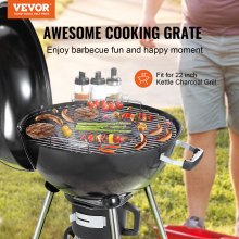 VEVOR 53 cm Cooking Grate for 53 cm Kettle Grill, Round Replacement Charcoal Grates, Iron Gas Grill Replacement Parts for Outdoor Cooking, Barbecue Camping, Picnic, Patio and Backyard, Silver