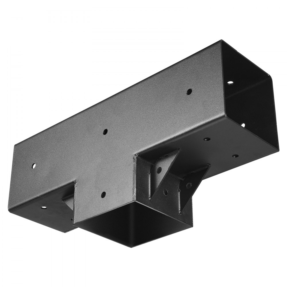 VEVOR Pergola Kit 2-Pack, T-Shaped 4x4 (Actual 3.5x3.5 Inch), 3-Way Pergola Brackets DIY Woodworking Gazebo Bracket Kit with Screws for 3.5x3.5 Inch Wood Beams in Actual Size for Outdoor Party Banquet