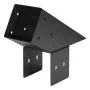 VEVOR Pergola Kit, 4x4 Inch Pointed-Roof Pergola Brackets for 92 x 92 mm Lumbers in Actual Size, 3-Way / 4-Way Gazebo Bracket with Post Bases & Ridge Brackets for Outdoor Pergolas Gazebo Shed, 14 Pcs