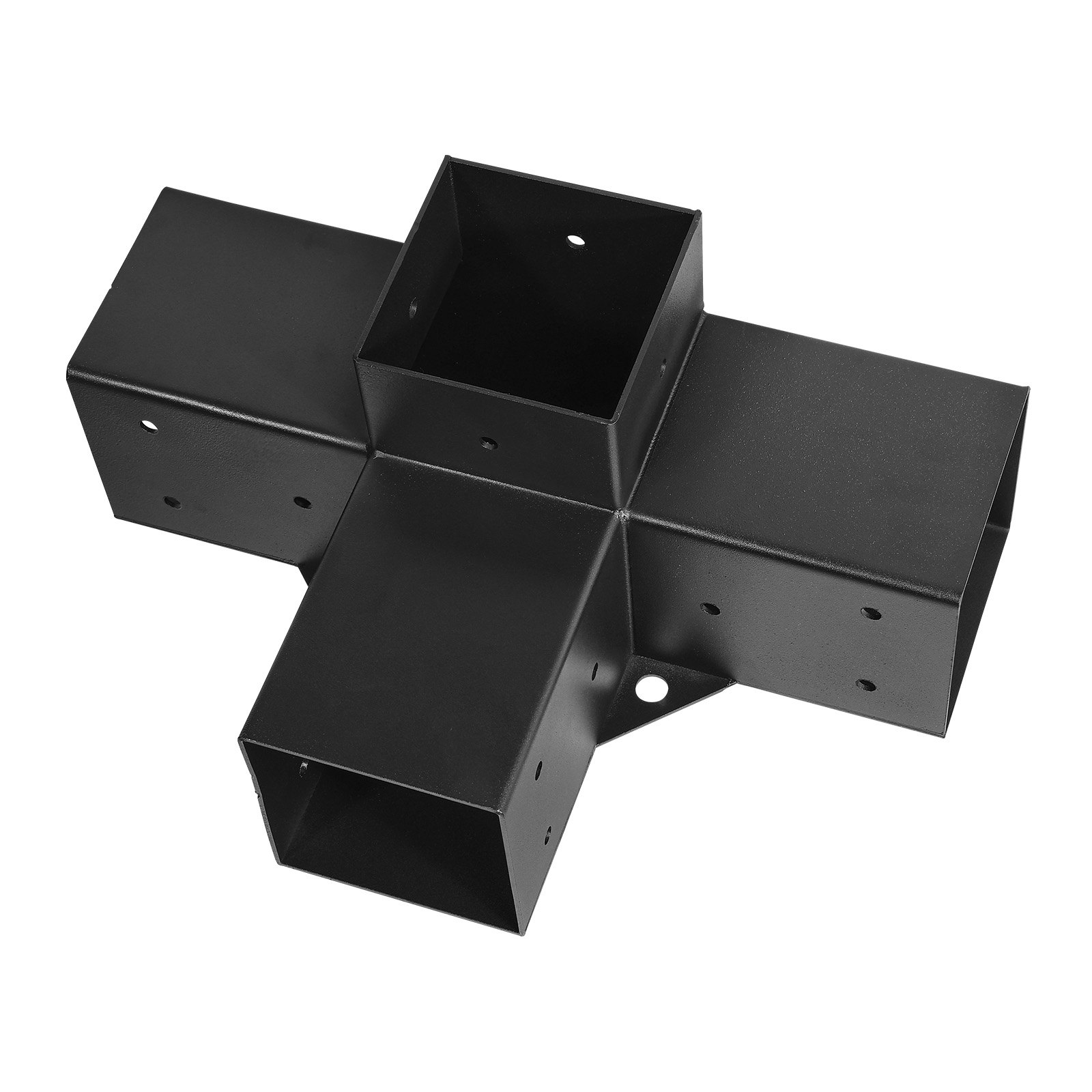 VEVOR Pergola Bracket Kit 4''x4''(Inner Size 3.6x3.6), 4pcs 4-Way Heavy Duty Corner Bracket Woodworks DIY Post Base Kit, Easy Installation Wooden Beams for Gazebos, Patio Pergolas, Log Cabin Outdoor