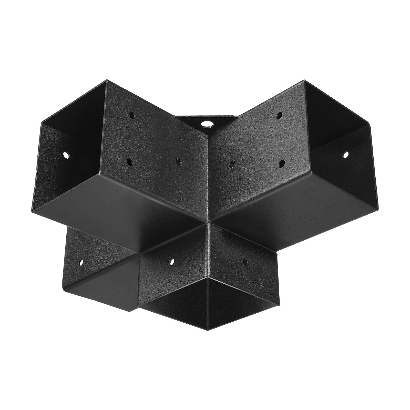 VEVOR Pergola Bracket Kit 4''x4''(Inner Size 3.6x3.6), 4pcs 4-Way Heavy Duty Corner Bracket Woodworks DIY Post Base Kit, Easy Installation Wooden Beams for Gazebos, Patio Pergolas, Log Cabin Outdoor