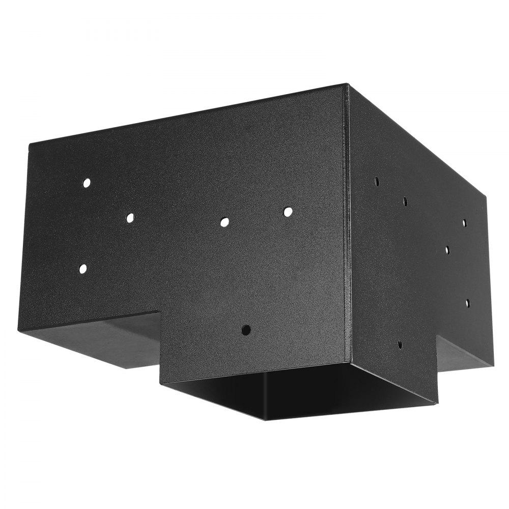 VEVOR Pergola Bracket Kit 6''x6''(Inner Size 5.6x5.6), 8pcs 3-Way Heavy Duty Corner Bracket Woodworks DIY Post Base Kit, Easy Installation Wooden Beams for Gazebos, Patio Pergolas, Log Cabin Outdoor