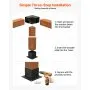 VEVOR Pergola Bracket Kit 10.2 cm x 10.2 cm, Inner Size 9.1 cm x 9.1 cm 8pcs 3-Way Heavy Duty Corner Bracket Woodworks DIY Post Base, Easy Installation Wooden Beams for Gazebos, Patio Pergolas, Log Cabin Outdoor Pergola Hardware