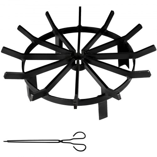 Wheel Fire Grate Fire Pit Log Grate 20-Inch Fire Pit Grate Round Fire Pit Wheels