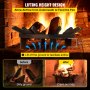 VEVOR 20in Fire Grate Log Grate ,Wagon Wheel Firewood Grates 12 Iron Bars, Fireplace Grates Burning Rack Holder 4 Legs for Indoor Chimney, Hearth Wood Stove and Outdoor Camping Fire Pit