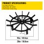 Wheel Fire Grate Fire Pit Log Grate 20-Inch Fire Pit Grate Round Fire Pit Wheels