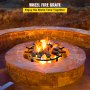 Wheel Fire Grate Fire Pit Log Grate 24-Inch Fire Pit Grate Round Fire Pit Wheels