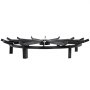 VEVOR 32in Fire Grate Log Grate ,Wagon Wheel Firewood Grates 16 Iron Bars, Fireplace Grates Burning Rack Holder 6 Legs for Indoor Chimney, Hearth Wood Stove and Outdoor Camping Fire Pit