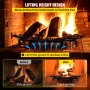 VEVOR 40in Fire Grate Log Grate ,Wagon Wheel Firewood Grates 16 Iron Bars, Fireplace Grates Burning Rack Holder 12 Legs for Indoor Chimney, Hearth Wood Stove and Outdoor Camping Fire Pit