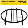 VEVOR Round Fire Pit Grate 45 cm Heavy Duty Grill Cooking Campfire Camp Ring
