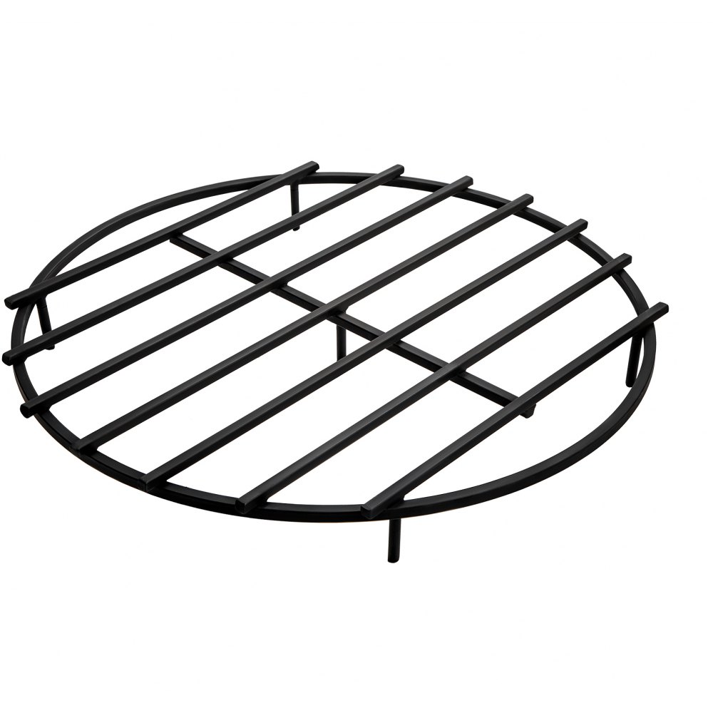 VEVOR Fire Pit Grate, Heavy Duty Iron Round Firewood Grate, Round Wood Fire Pit Grate 30", Firepit Grate with Black Paint, Fire Grate with 5 Removable Legs for Burning Fireplace and Firepits