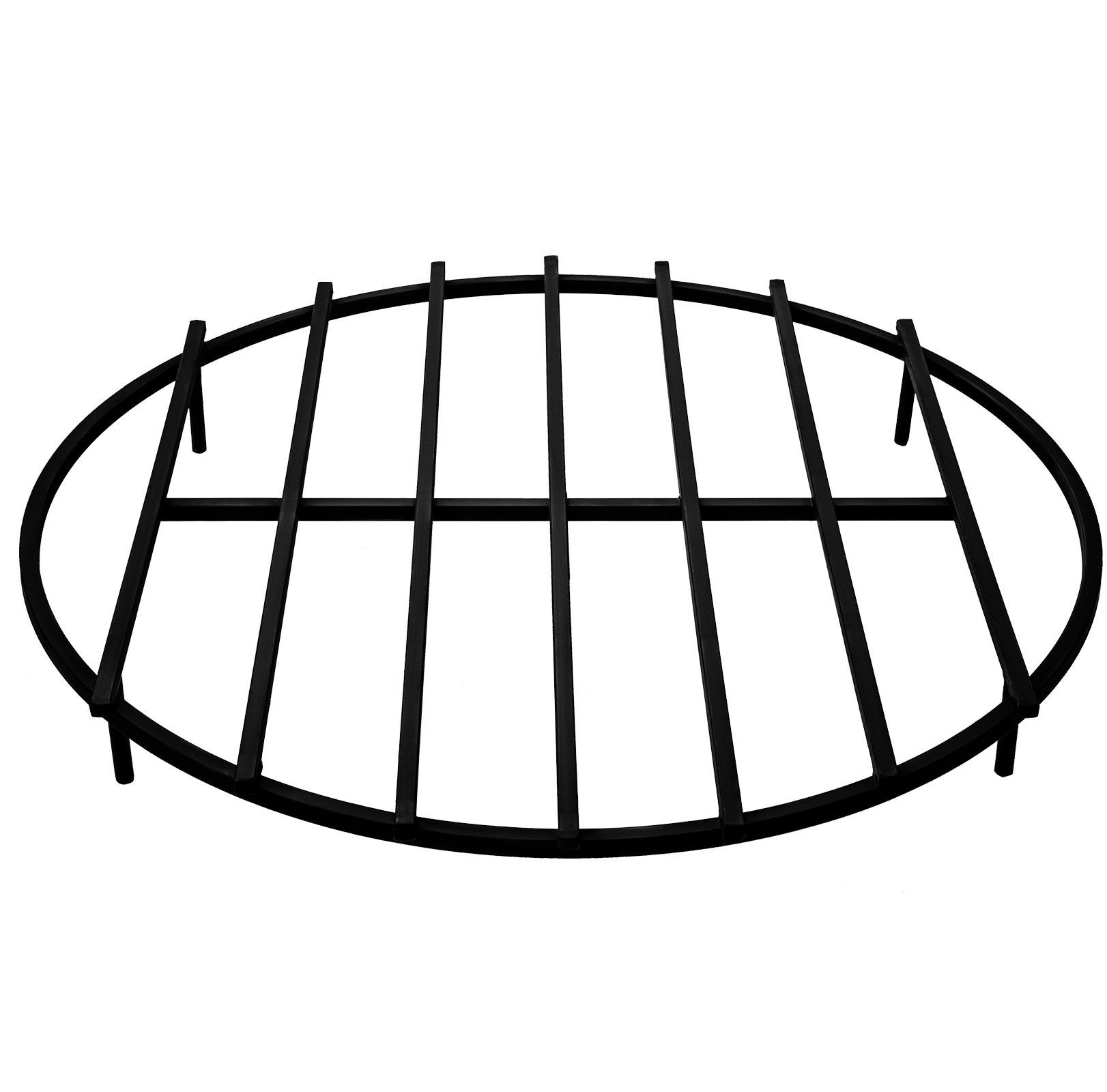 VEVOR Fire Pit Grate, Heavy Duty Iron Round Firewood Grate, Round Wood Fire Pit Grate 30", Firepit Grate with Black Paint, Fire Grate with 5 Removable Legs for Burning Fireplace and Firepits