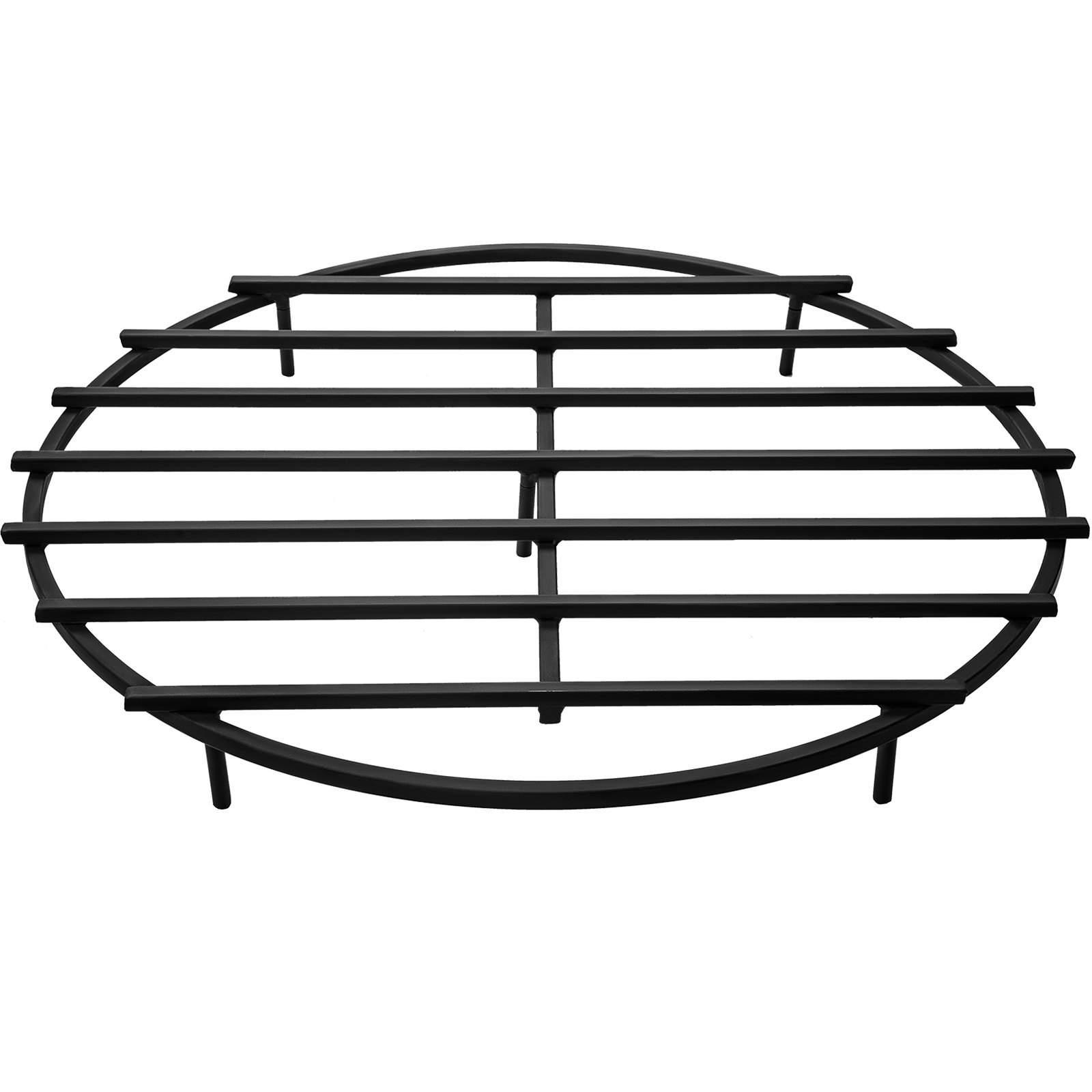 VEVOR Fire Pit Grate, Heavy Duty Iron Round Firewood Grate, Round Wood Fire Pit Grate 30", Firepit Grate with Black Paint, Fire Grate with 5 Removable Legs for Burning Fireplace and Firepits