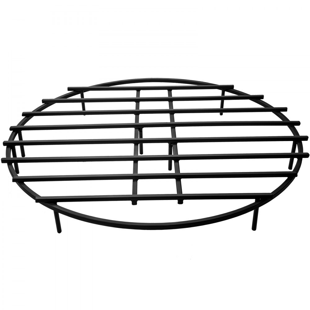 VEVOR Fire Pit Grate, Heavy Duty Iron Round Firewood Grate, Round Wood Fire Pit Grate 36", Firepit Grate with Black Paint, Fire Grate with 9 Removable Legs for Burning Fireplace and Firepits