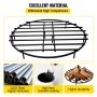 VEVOR Fire Pit Grate Round Firewood Grate 91cm Grate for Fire Pit Heavy Steel