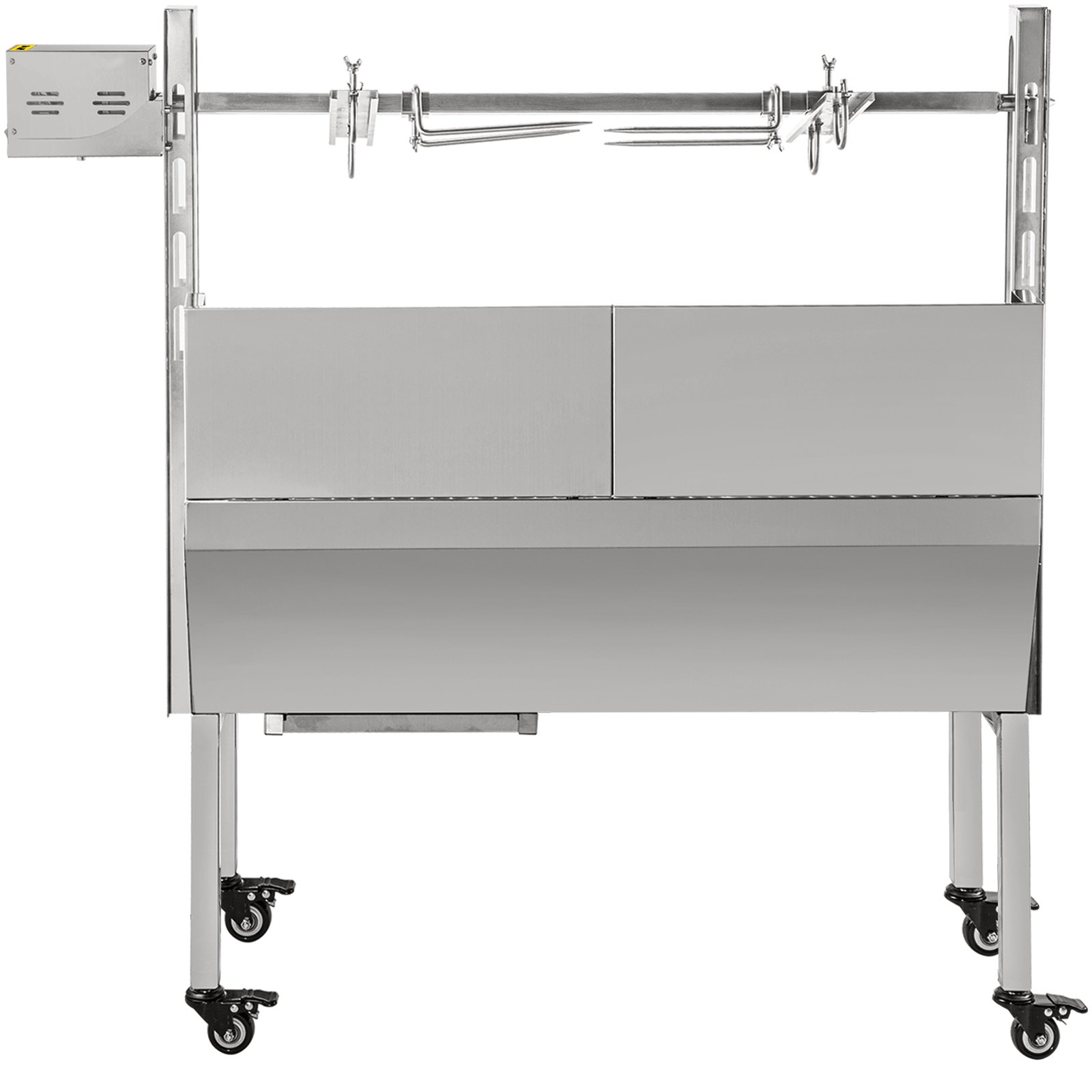 VEVOR Rotisserie Grill 60 KG/132 LBS BBQ Rotisserie Grill Roaster with Baffle Charcoal Spit Roast Machine 25W Charcoal Bearing Lamb Spit Roaster Hog Roasting Machine For Outdoor Picnic Camping
