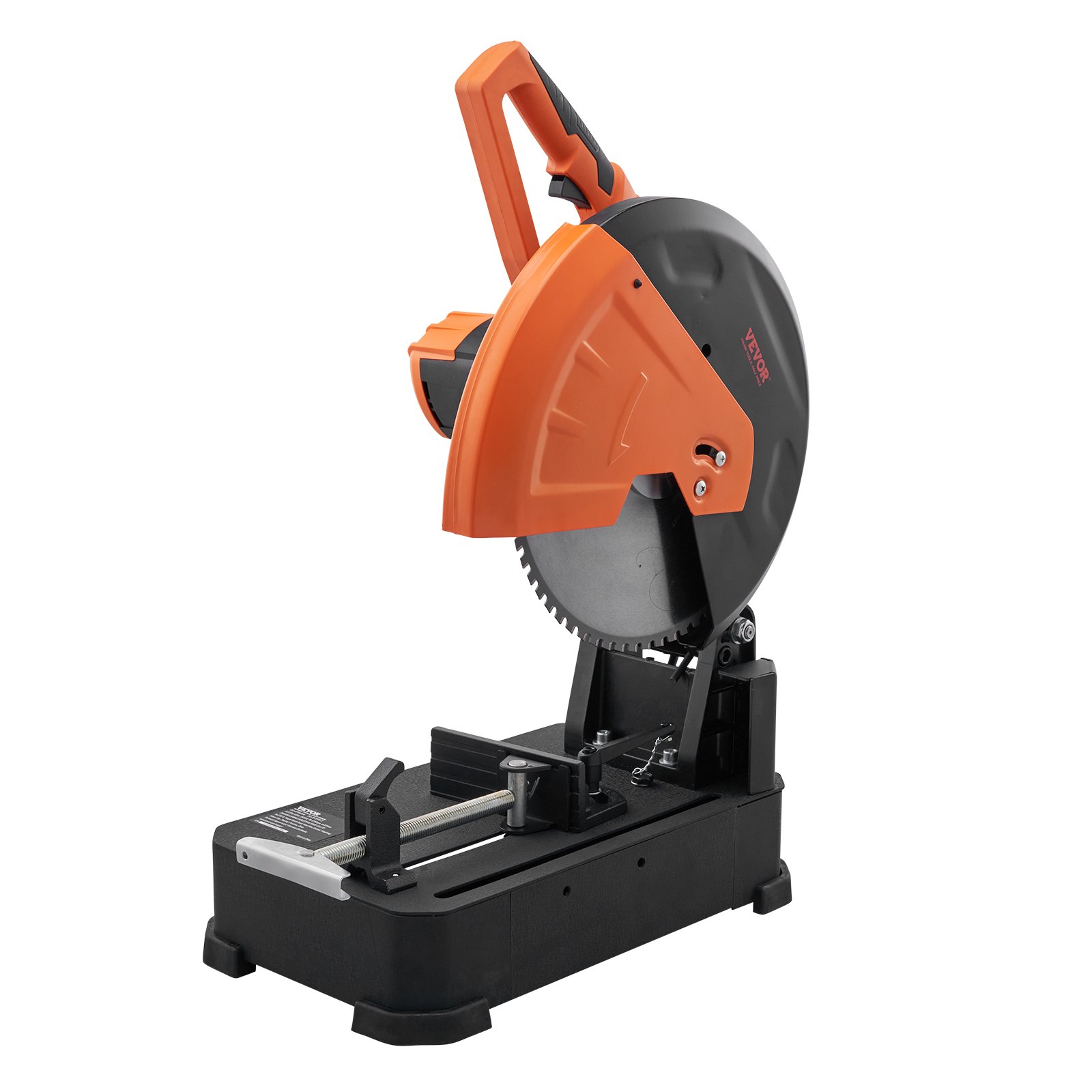 VEVOR Chop Saw, 355mm Blade Diameter Cut Off Saw, 2800W 1200RPM Steel Cutting Machine, 0-45° Adjustable Dry Cut Chop Saw, Miter Saw for Cutting Metal Cold Cut Saw for Steel/Rebar/Iron/Aluminum