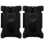 black VEVOR insulated beverage dispenser set, sturdy plastic, front view, designed for durability.