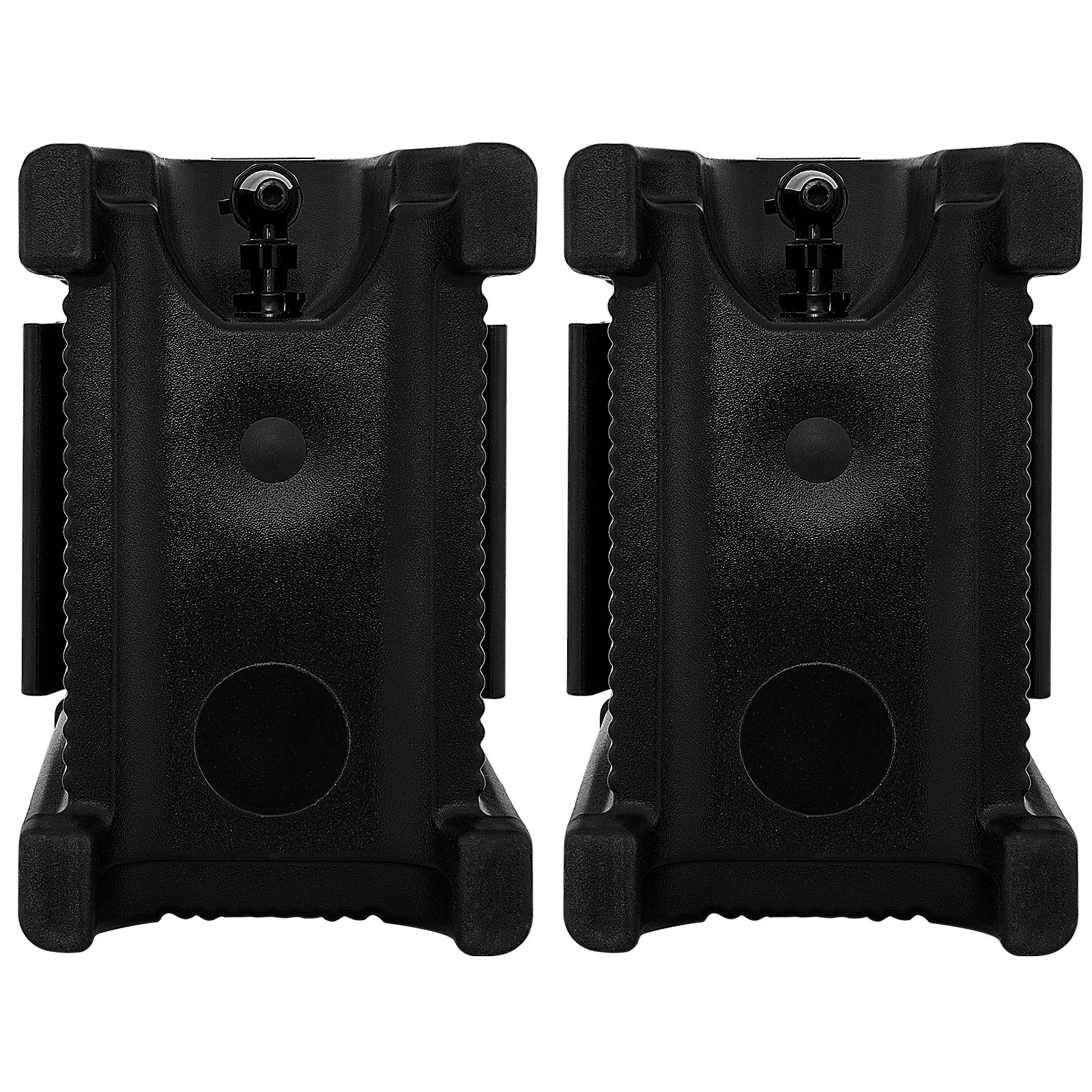 black VEVOR insulated beverage dispenser set, sturdy plastic, front view, designed for durability.