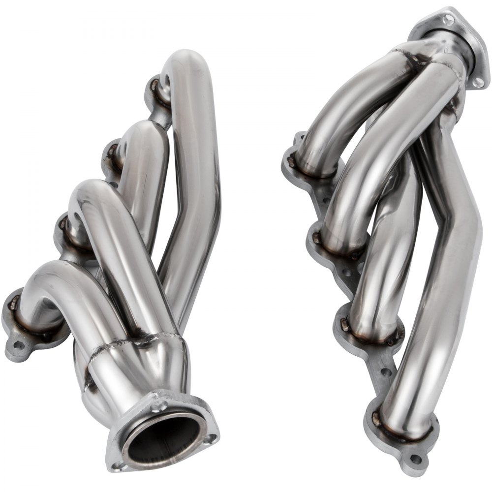 VEVOR Exhaust Header Set 1 3/4" Exhaust Turbo Headers, Stainless Steel Exhaust Manifold Headers, Shorty Engine Conversion LS Swap Exhaust Headers for Chevy LS1 LS2 LS3 LS6 LS10 SUV/Truck Car