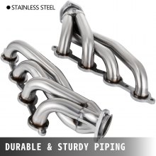 VEVOR Exhaust Header Set 1 3/4" Exhaust Turbo Headers, Stainless Steel Exhaust Manifold Headers, Shorty Engine Conversion LS Swap Exhaust Headers for Chevy LS1 LS2 LS3 LS6 LS10 SUV/Truck Car