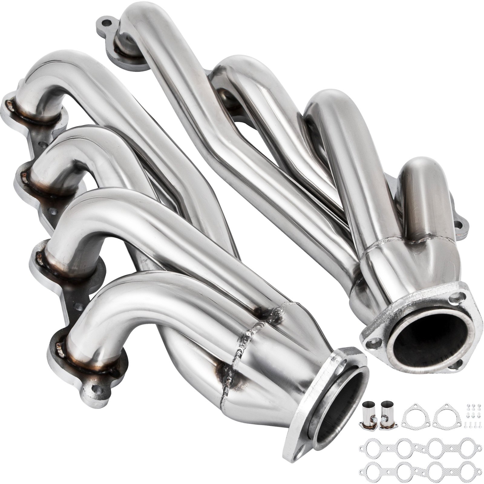 VEVOR Exhaust Header Set 1 3/4" Exhaust Turbo Headers, Stainless Steel Exhaust Manifold Headers, Shorty Engine Conversion LS Swap Exhaust Headers for Chevy LS1 LS2 LS3 LS6 LS10 SUV/Truck Car
