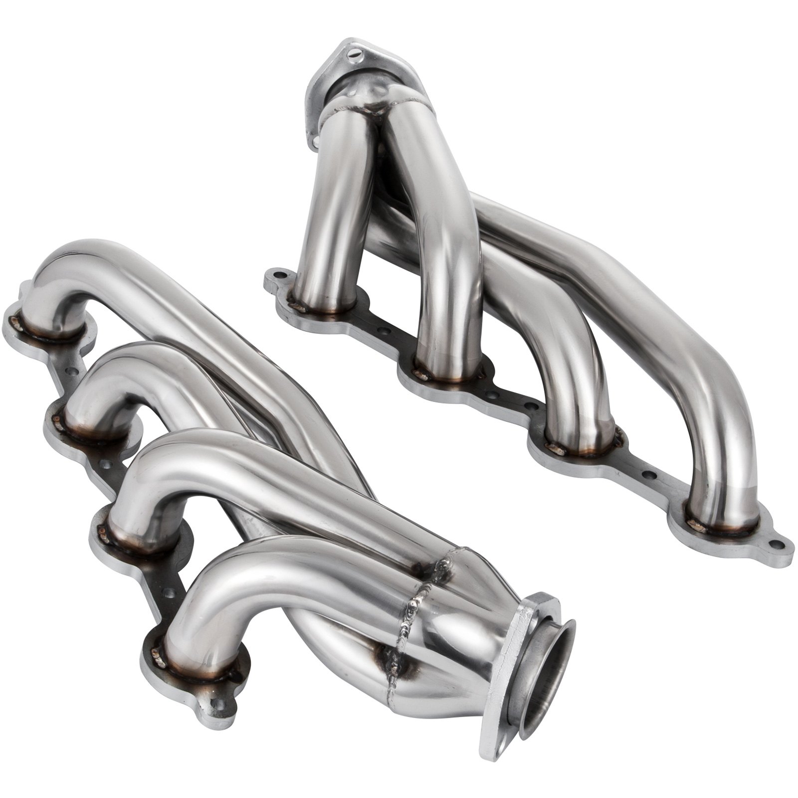 VEVOR Exhaust Header Set 1 3/4" Exhaust Turbo Headers, Stainless Steel Exhaust Manifold Headers, Shorty Engine Conversion LS Swap Exhaust Headers for Chevy LS1 LS2 LS3 LS6 LS10 SUV/Truck Car