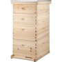 VEVOR Langstroth Bee Hive 4 Layer Langstroth Box 20 Frame Beehive Frames 2 Brood Box 2 Super Box Langstroth Beehive Kit