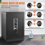 VEVOR Safe, 62.1 L Home Safe, Steel Security Safe with Fingerprint, Digital Keypad and 2 Keys, Cabinet Safe with Large Fire-proof Bag, Protect Cash, Gold, Jewelry, Documents, 40.1 x 33.0 x 60.0 cm