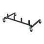 VEVOR Car Dolly Rack, Storage Rack with 360° Rotatable Wheels, Hydraulic Ratchet Trolley Jack Stand Organizer, Jack Stands Holder Storage Rack, 4-Dolly Capacity, Compatible with Most Dollies