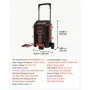 VEVOR Wheeled Battery Charger 6V/12V/24V 50A/250A/100A Car Charger Starter, Heavy Duty Automotive Car Battery Maintainer Engine Start, Fully Automatic, with Wheels, for Lead-Acid and Lithium Batteries