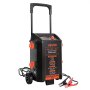 VEVOR Wheeled Battery Charger 6V/12V/24V 50A/250A/100A Car Charger Starter, Heavy Duty Automotive Car Battery Maintainer Engine Start, Fully Automatic, with Wheels, for Lead-Acid and Lithium Batteries