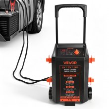 VEVOR Wheeled Battery Charger 6V/12V/24V 60A/300A/200A Car Charger Starter, Heavy Duty Automotive Car Battery Maintainer Engine Start, Fully Automatic, with Wheels, for Lead-Acid and Lithium Batteries