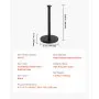 VEVOR Paper Towel Holder Countertop, Stainless Steel Kitchen Paper Towel Stand with Weighted Base and Suction Cups, Non-slip Countertop Kitchen Paper Roll Holders for Kitchen Bathroom
