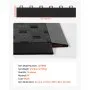 VEVOR Female Garage Floors Transition Edge Kit, 15 PCS Sturdy PP Interlocking Modular Garage Floor Edging Slip-resistant, Easy Assembly Compatible Only With VEVOR Upgraded 6-Lock Garage Mats, Black