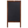 VEVOR A Frame Chalkboard Sign, Double-Sided Sidewalk Signs, Freestanding Vintage Wooden Chalk Board with Chalks & Magnetic Eraser, Rustic Brown Outdoor Sandwich Board, 20"x40", Kitchen Home Wedding