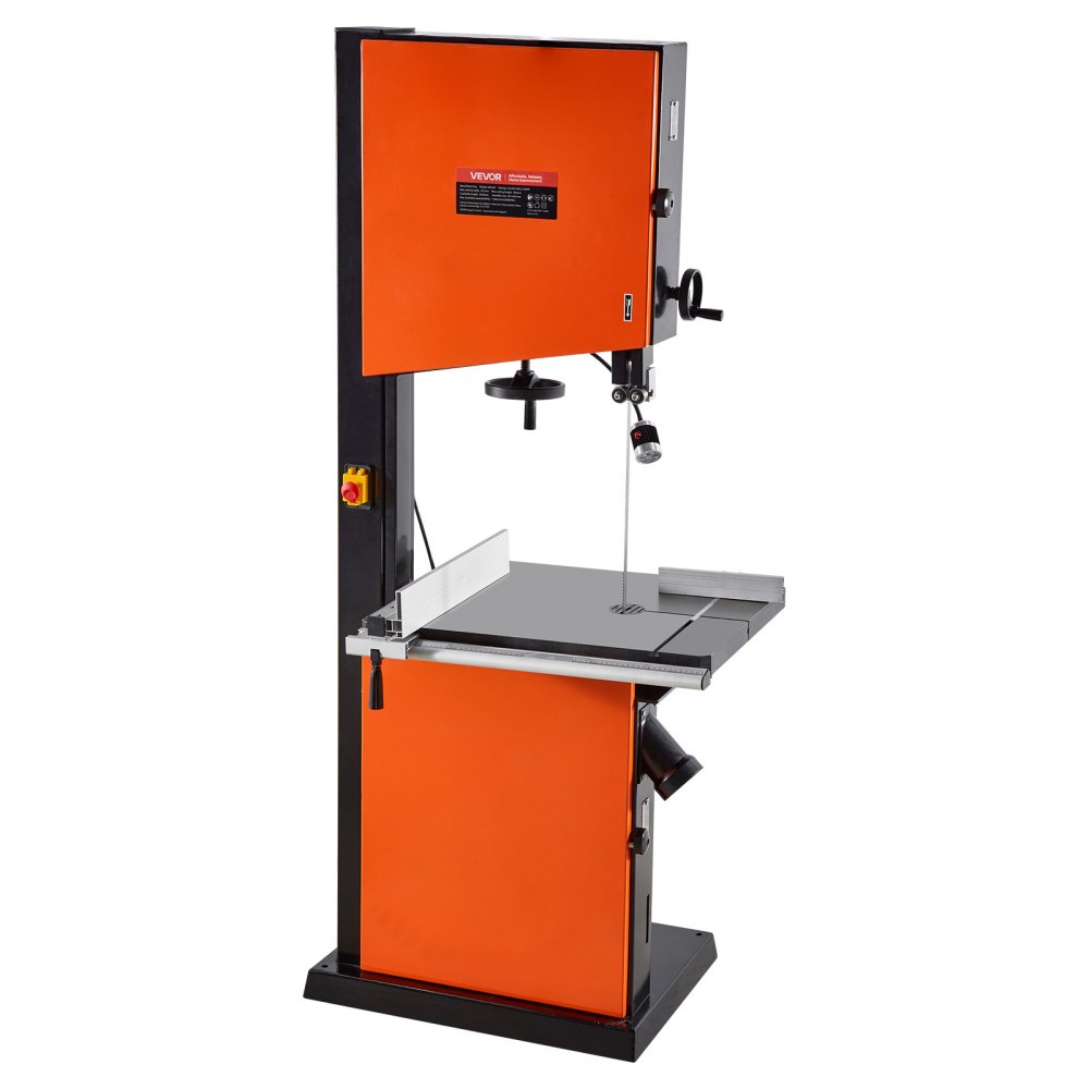 VEVOR Woodworking Bandsaw, 18-Inch, Band Saw with 2240W 3HP Motor, 16-Inch Maximum Cutting Height, 27.2 x 20 in Cast Iron Table, with 360° Work Light, Miter Gauge, Fence, Band Saw for Woodworking