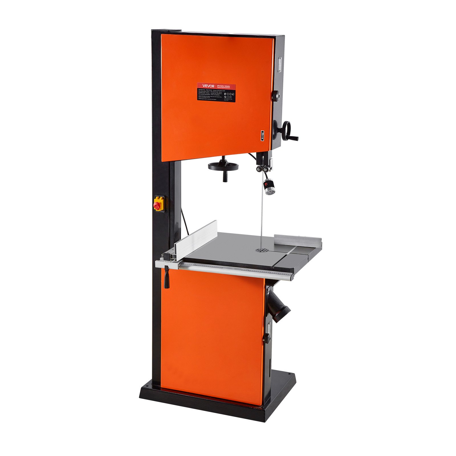 VEVOR Woodworking Bandsaw, 18-Inch, Band Saw with 2240W 3HP Motor, 16-Inch Maximum Cutting Height, 27.2 x 20 in Cast Iron Table, with 360° Work Light, Miter Gauge, Fence, Band Saw for Woodworking