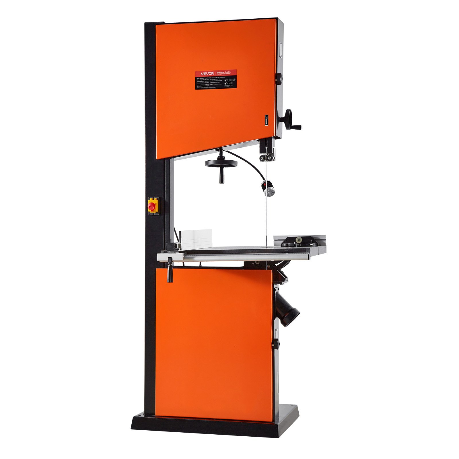 VEVOR Woodworking Bandsaw, 18-Inch, Band Saw with 2240W 3HP Motor, 16-Inch Maximum Cutting Height, 27.2 x 20 in Cast Iron Table, with 360° Work Light, Miter Gauge, Fence, Band Saw for Woodworking