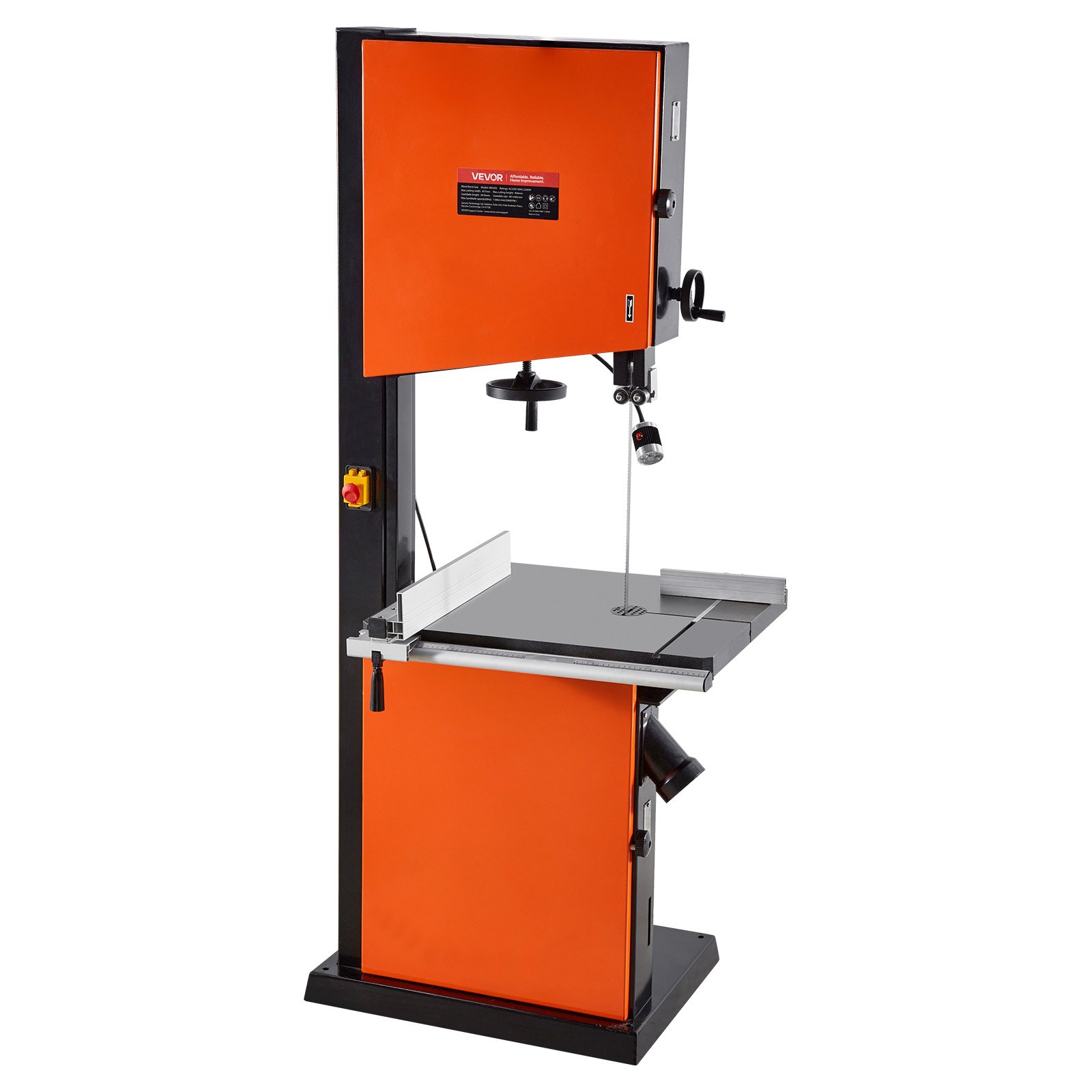 VEVOR Woodworking Bandsaw, 18-Inch, Band Saw with 2240W 3HP Motor, 16-Inch Maximum Cutting Height, 27.2 x 20 in Cast Iron Table, with 360° Work Light, Miter Gauge, Fence, Band Saw for Woodworking