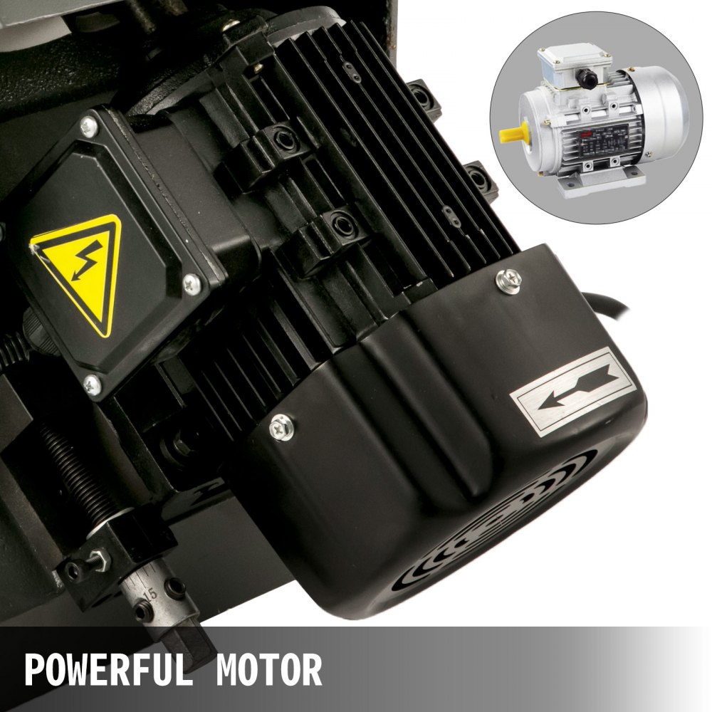 VEVOR Electric Chamfering Machine, Edge Milling Machine, 415V Deburring Tool, 550W Beveling Machine of 0-3mm Chamfering Height Range, 45° Angle Range with White Corundum Insert for Straight Edges