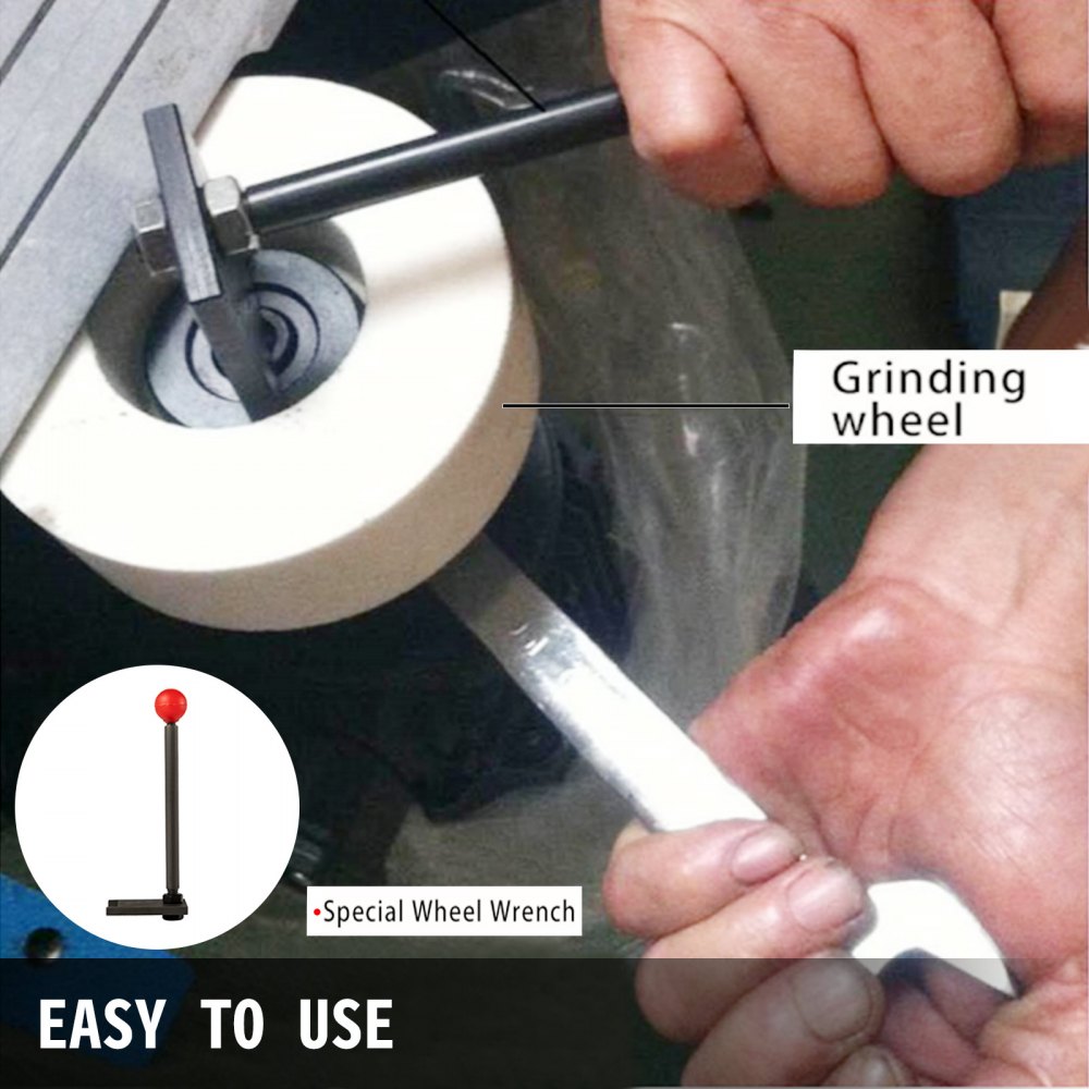 VEVOR Electric Chamfering Machine, Edge Milling Machine, 415V Deburring Tool, 550W Beveling Machine of 0-3mm Chamfering Height Range, 45° Angle Range with White Corundum Insert for Straight Edges