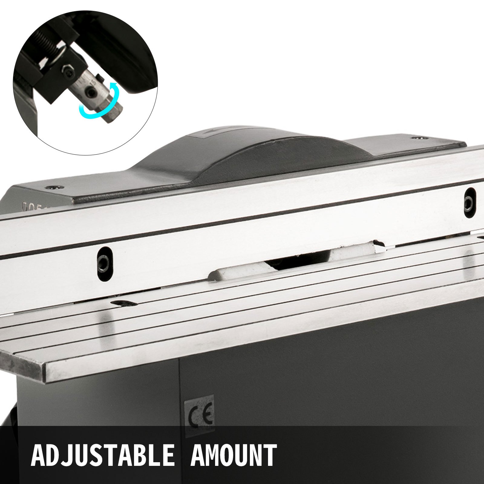 VEVOR Electric Chamfering Machine, Edge Milling Machine, 415V Deburring Tool, 550W Beveling Machine of 0-3mm Chamfering Height Range, 45° Angle Range with White Corundum Insert for Straight Edges