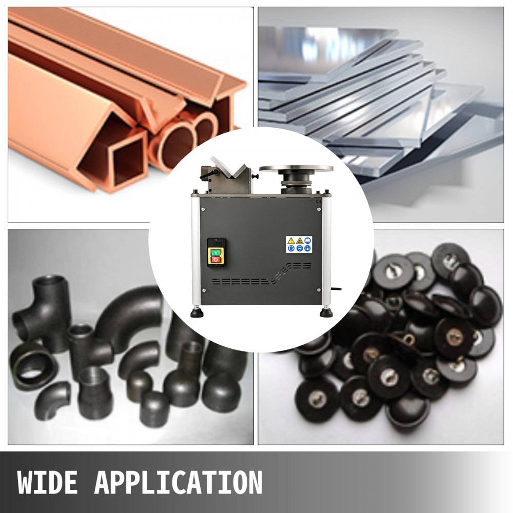 VEVOR TX-R800D Electric Chamfering Machine, 0-3mm Straight and 0-2.5mm Curve Height, 45° Angle Vertical Complex Chamfer for Deburr