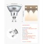 VEVOR Halogen Light Bulbs, MR16 GU10 Candle Warmer Lamp Bulb Dimmable, 100-130V 50W Glass Cover Halogen Bulbs, 2800K Warm Light Bulb, for Wall Lamp, Hood Range, Landscape & Track Lighting, Pack of 6