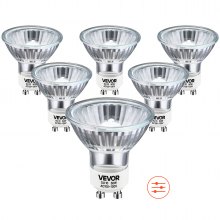 Halogen Light Bulbs GU10 MR16 Halogen Bulb 2800K 50W Lamp Bulbs Pack of 6