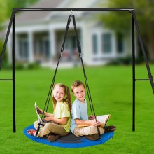 VEVOR Tree Swing 40 In Saucer Swing 750lbs Weight Capacity 900D Oxford Blue