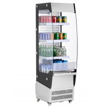 VEVOR Open Air Merchandiser 3-Tier Display Cooler with Air Curtain 7.8cu.ft.