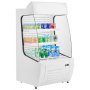 Open Air Merchandiser 2-Tier Display Cooler with Air Curtain 12.7cu.ft.