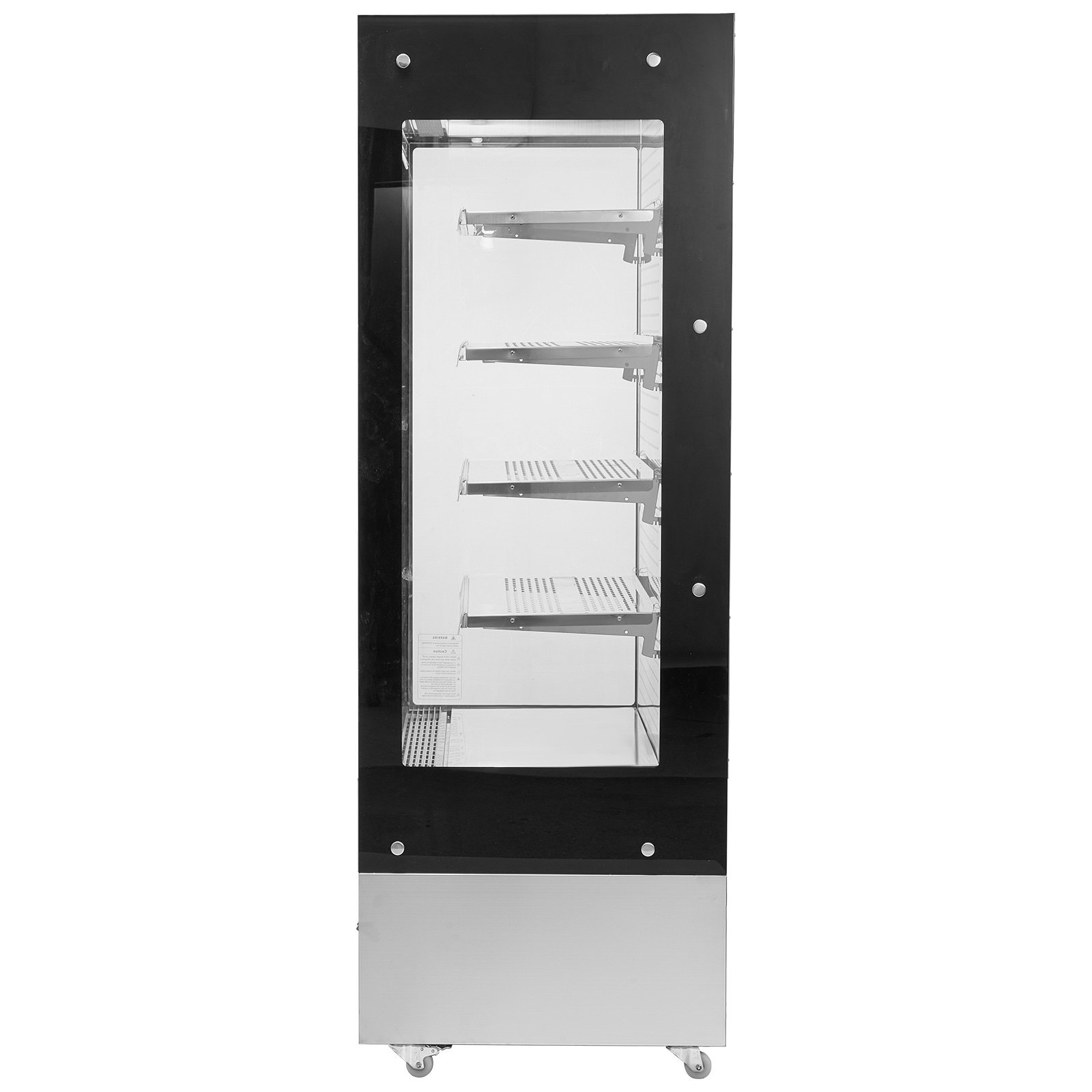 VEVOR Open Air Merchandiser, 4-Tier Shelving Commercial Refrigerator, Grab and Go Display Cooler Refrigerator with Air Curtain, LED Advertising Light, Fits for Restaurants, Stores, Office, 18.4cu.ft.